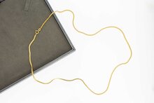 Geelgouden Vossenstaart ketting - 60,8 cm