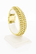 Gevlochten armband 18 karaat goud - 20,9 cm