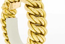18 karaat  goud gevlochten armband - 20,5 cm