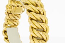 18 karaat gevlochten armband - 21,2 cm