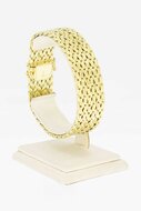 14 karaat gevlochten armband - 19,9 cm