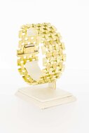 14 Karaat gouden brede Tankarmband - 20 cm