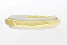 Brede 14 karaat gouden slaven armband