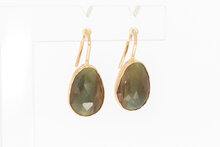 14 karaat gouden Saffierhangers - 2,3 cm