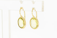 14 karaat gouden Citrien hanger - 2,1 cm