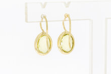 14 karaat gouden Citrien hanger - 2,1 cm