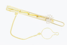 14 Karaat gouden Rolex style dasspeld - 6,2 cm