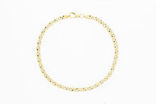 14 Karaat Valkoog armband goud - 21 cm