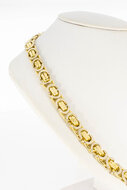 18 Karaat gouden platte Koningsketting - 61,5 cm