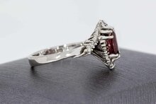 18 karaat gouden edelsteen ring - 17 mm