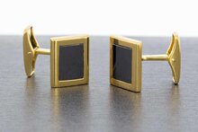 18 Karaat gouden Manchetknopen met Hematiet