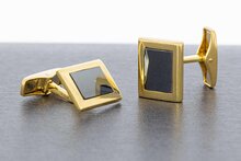 18 Karaat gouden Manchetknopen met Hematiet