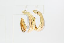 Brede 14 Karaat goud  Creolen - 2,2 cm