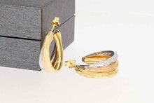 Brede 14 Karaat goud  Creolen - 2,2 cm