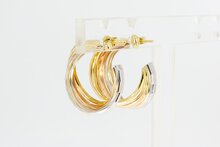 Brede 14 Karaat goud  Creolen - 2,2 cm