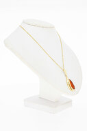 14 Karaat geelgouden Carneool hanger