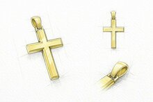 Gouden kruis hanger laten maken | ANRO Juweliers
