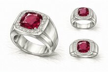 Heren statementring met robijn laten maken | ANRO Juweliers