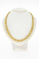 18 Karaat goud platte Koningsketting - 62,9 cm