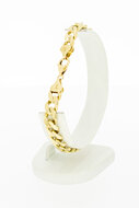 Gourmet armband 14 karaat goud - 20,5 cm