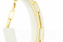 14 Karaat Closed Forever armband - 22 cm