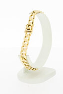 Gourmet 14 Karaat goud armband  - 21,9 cm