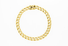 Gourmet 14 Karaat goud armband  - 21,9 cm
