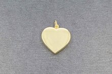 14 Karaat gouden Hartjes ketting hanger - 2 cm