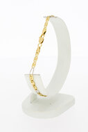 18 Karaat Valkoog armband - 21,6 cm