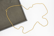 Koordketting 18 Karaat geelgoud - 71 cm