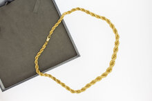 18 Karaat gouden Koord ketting - 49,3  cm