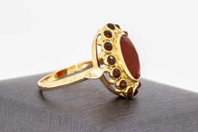 14 Karaat Vintage Carneool ring - 18,4 mm