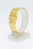 18 Karaat gouden brede armband - 18,2 cm