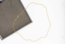14 Karaat Gourmet schakelketting - 56,7 cm