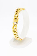 Gourmet armband 18 Karaat geelgoud- 19,5 cm