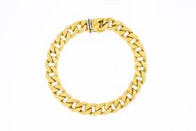Gourmet armband 18 Karaat geelgoud- 19,5 cm