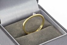 14 Karaat Solitair Diamant ring - 17,6 mm