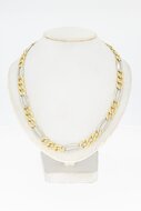 14 Karaat gouden Figaroketting - 55,9 cm