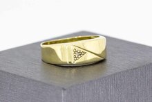 Diamant ring 14 Karaat goud - 18,6 mm