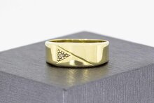 Diamant ring 14 Karaat goud - 18,6 mm