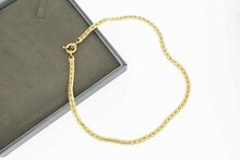Gevlochten ketting 18 Karaat goud - 44,7 cm