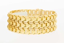Vintage 18 Karaat goud brede armband - 20,1 cm