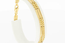 18 Karaat Gourmet armband geelgoud - 19,2 cm