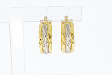 Gouden oorbellen 18 karaat - 2,2 cm