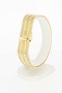 14 karaat brede goud armband - 19,8 cm