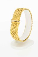 Brede 14 karaat Vintage armband - 20,1 cm
