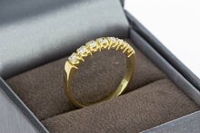 14 karaat goude ring met Diamant - 17,3 mm