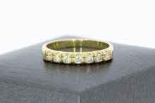 14 karaat goude ring met Diamant - 17,3 mm