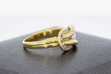 Diamantring 18 Karaat goud - 16,3 mm