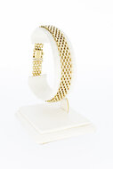 14 karaat gouden staafjes armband - 19,1 cm